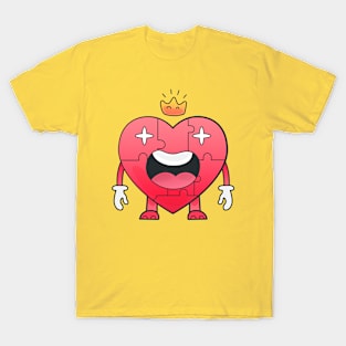 Heart doodle character design T-Shirt